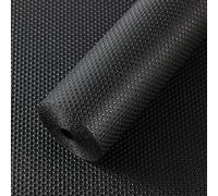 Revêtements d'étagère pour armoires de Cuisine, Revêtements de réfrigérateur Imperméable et résistant à l'huile, Tapis de tiroir Non adhésif Matériau EVA antidérapant Point Noir 44x1000cm