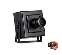 REVODATA Mini caméra IP POE 5MP, Objectif fisheye 1,44 mm (180 ° FOV), 2880x1620P Ultra HD, Petite caméra de Surveillance H.265, détection de Mouvement, Application PC/téléphone (I706-4-P)