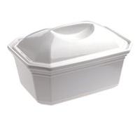 Revol 612433 Terrine Rectangulaire avec Couvercle Porcelaine Blanc 17 x 12 x 10 cm Blanc G