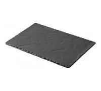 Revol Basélt Assiette Rectangulaire Noire 30 X 20 Cm