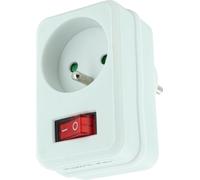 Revolt Adaptateur secteur avec 1 prise 230 V et interrupteur