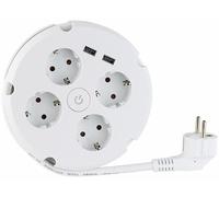 Revolt Multiprise 4 prises avec 2 ports USB 2,1 A