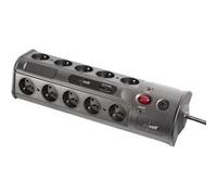 Revolt Multiprise multimédia avec interrupteur,10 prises et 2 ports USB