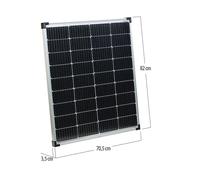 Revolt Panneau solaire monocristallin 110 W avec connecteur compatible avec MC4