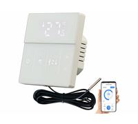 Revolt Thermostat connecté et intelligent pour chauffage au sol avec commandes vocales - coloris blanc