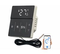 Revolt Thermostat connecté et intelligent pour chauffage au sol avec commandes vocales - coloris noir