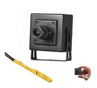 Revotech Mini 3MP PoE Caméra de Sécurité, HD 2K Sécurité à Domicile IP Camera avec Audio/MIC, Métal Mini Taille, Objectif 3.6mm (75° FOV), 3 Mégapixels@20fps, Compatibilité NVR(I706-POE-Audio)