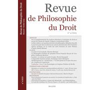 Revue de Philosophie du Droit 4/2025