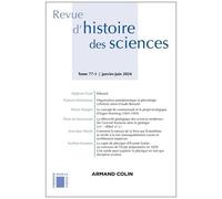 Revue D'histoire Des Sciences 1/2024