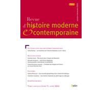 Revue d'histoire moderne et contemporaine n° 71-4 (octobre-décembre 2024) - Collectif - Puf - broché - Revue