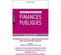 Revue française des Finances Publiques n°166 - 2024 Collectif (Auteur)