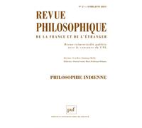 Revue philosophique (2024-2) Varia / Philosophie indienne - Collectif - Puf - broché - Revue