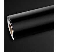 ReWallpaper Papier Adhesif pour Meuble Noir Papier Peint Chambre Adulte Tendance Vinyle Adhesif Cuisine Revetement Plan de Travail Noir Mat Rouleau Papier Adhésif pour Table Porte 40cm×3m