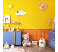 ReWallpaper Papier Peint En Velour Floqué 44.5CMx7M Papier Adhesif pour Meuble Jaune Papiers Adhésif Mural Salon Corridor Décoratif Film Autocollant Velour pour Cadeau Noel Tiroir Étagère Velours