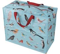 Rex London - Grand sac XXL, sac de rangement à fermeture éclair - Garden Birds / Oiseaux de jardin