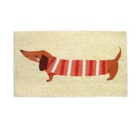 Rex London Paillasson « Teckel (Sausage Dog) » en fibre de coco respectueuse de l'environnement