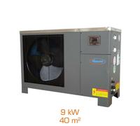 POMPE À CHALEUR RÉVERSIBLE REXAIR STYLE'PAC 9 - 9KW - 55 M3