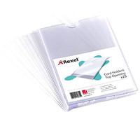 Rexel 12092 Lot de 25 porte-cartes en polypropylène avec ouverture sur le dessus Format A4
