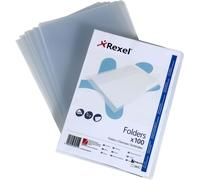Rexel Superfine Pochette coin A4 clair (pack de 100) G