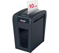 ACCO REXEL Destructeur Secure X10-SL – coupe croisée P-4, 11-10 feuilles, 18 L, noir