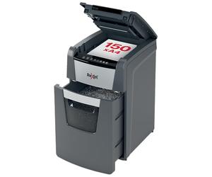 Rexel 2020150M Auto+ 150M - Destructeur de Documents Automatique Coupe Micro Sécurité P5, Capacité 150 Feuilles, Corbeille 44 litres Amovible