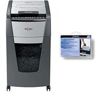 Rexel 2020300X Auto+ 300X - Destructeur de Documents Automatique Coupe Croisée Sécurité P4, Capacité 300 Feuilles, Corbeille 60 litres Amovible, Roulettes Pivotantes & Rexel 12 Feuilles prélubrifiées