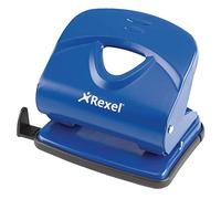 Rexel 2100766 Perforateur Métal 2 Trous 30 Feuilles Bleu