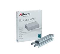 Rexel Agrafes 23/6 2101211 – Capacité 20 feuilles – Pack 1000