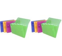 Rexel 2102032 Trieur à Soufflets avec 6 Compartiments Couleurs Assortis (Lot de 2)