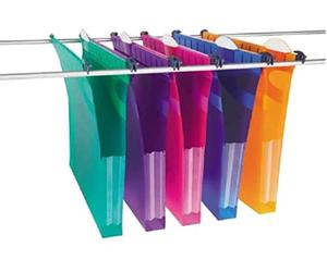 Rexel 2102573 Pack de 10 Multifiles Extra Secura Dossier Suspendu A4 30mm Couleurs Assortis