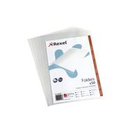 ACCO REXEL Chemise à fenêtre Top Quality A4 PP laiteux 0,15 mm Pack de 50