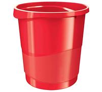 Rexel Choices 2115618 Poubelle en plastique Rouge 14 l