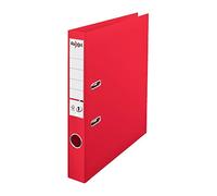 Rexel Choices, Classeur à levier A4, dos de 50 mm, capacité de 350 feuilles, couverture en plastique, 2115508, rouge clair