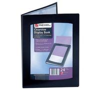 Rexel Classeur à 24 pochettes plastiques transparentes Noir Format A5