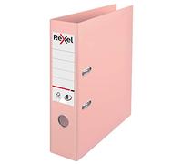 Rexel, Classeur à levier A4, dos de 75 mm, capacité de 500 feuilles, couverture en plastique, 2115532, couleur pêche pastel