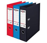 Rexel Classeurs à levier A4, noir, 3 classeurs assortis.