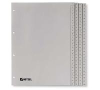 Rexel Index A4 En Polypropylène 1-100 Coloris Gris