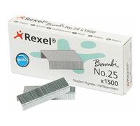 Rexel Lot de 1500 agrafes N° 25 4 mm Capacité 10 feuilles