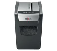 Rexel Déchiqueteuse de papier Momentum X410‑SL – Coupe croisée P-4, 10 feuilles, 23 L, Noir/Argent