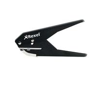 Rexel Perforateur en métal 1 trou 6 mm Capacité 20 x 80 g/m² Noir
