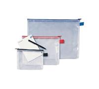 Sac à fermeture zip Mesh Bags, A6, PVC, noir