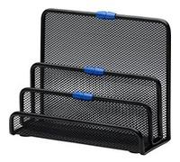 Rexel - Porte-lettres, en fil métallique, noir 3 compartiments, dimensions: (L)212 x (P)98 x (H)172 mm -73809 G