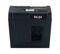 ACCO REXEL Destructeur de documents Secure X6 – coupe croisée P-4 4x40 mm 6 feuilles 10 L Noir