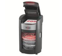 Rexel ShredMax AutoFeed+ 200M destructeur Automatique Micro-Coupe P5 | Broyeur de bureau, conforme RGPD, rotation du bac, 200 feuilles A4, bac 21 L, <55 dBA, 30 min continu, home office
