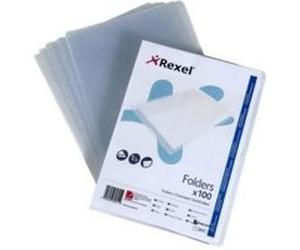 Rexel Superfine Pochette coin A4 clair (pack de 100) G