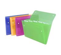 Rexel - Trieur À Soufflets Ice - 6 Pochettes - Capacité 120 Feuilles - Coloris Assortis