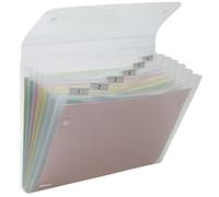 ACCO Rexel – Trieur à soufflets Ice – 6 pochettes, capacité 120 feuilles – Transparent