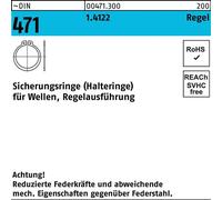 Reyher 471a circlip 50 x 2,0 acier inoxydable (10 pièces)