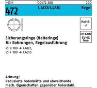 Reyher 472i circlip 75 x 2,5 acier inoxydable (10 pièces)