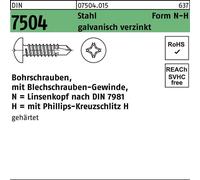 Reyher DIN 7504 acier N 4,2x32 -H galvanisé, LIKO gal Zn S